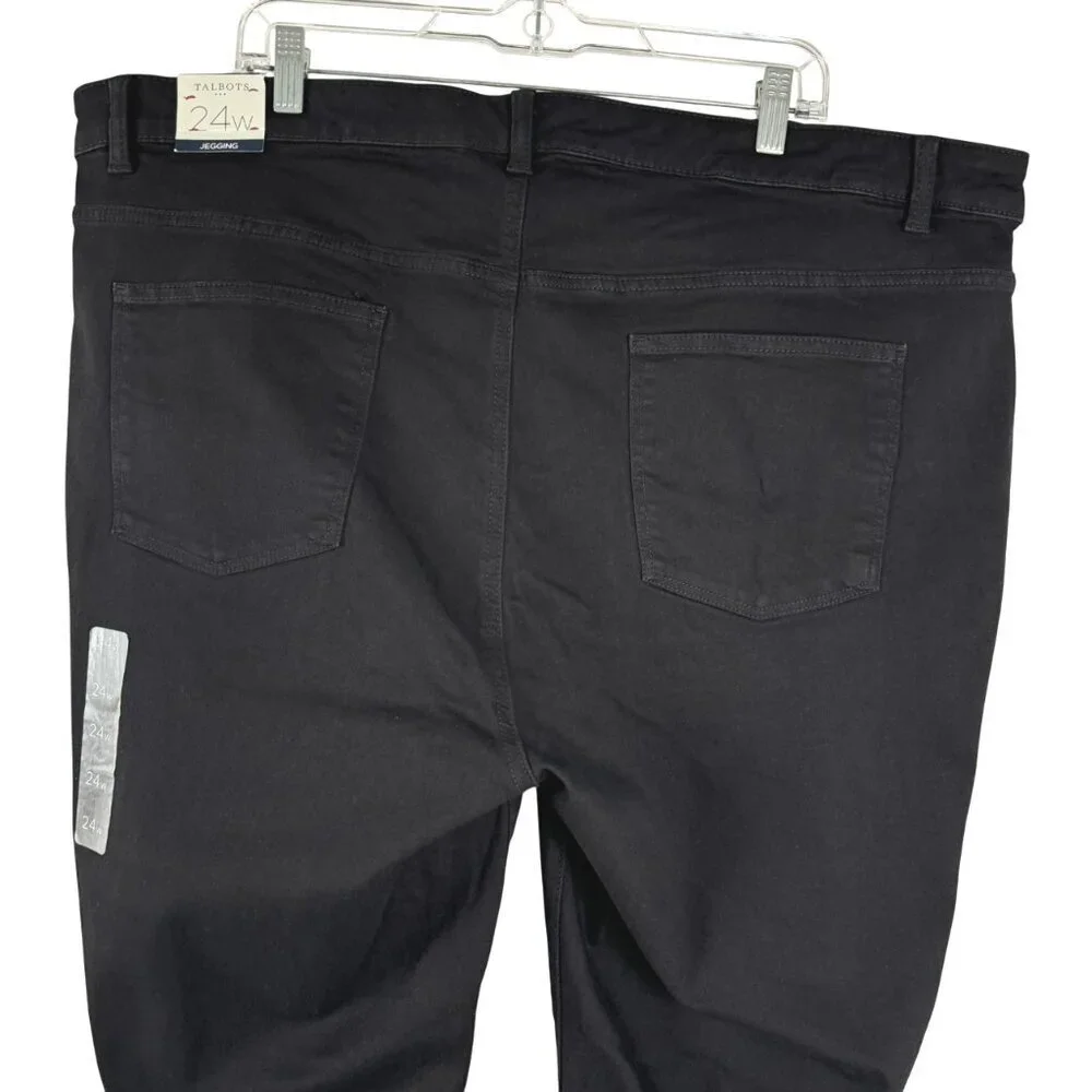 Talbots‎ Simply Flattering Jegging Jeans Womens 24W Black Stretch NWT PT-2341
